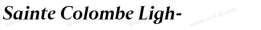 Sainte Colombe Ligh字体转换